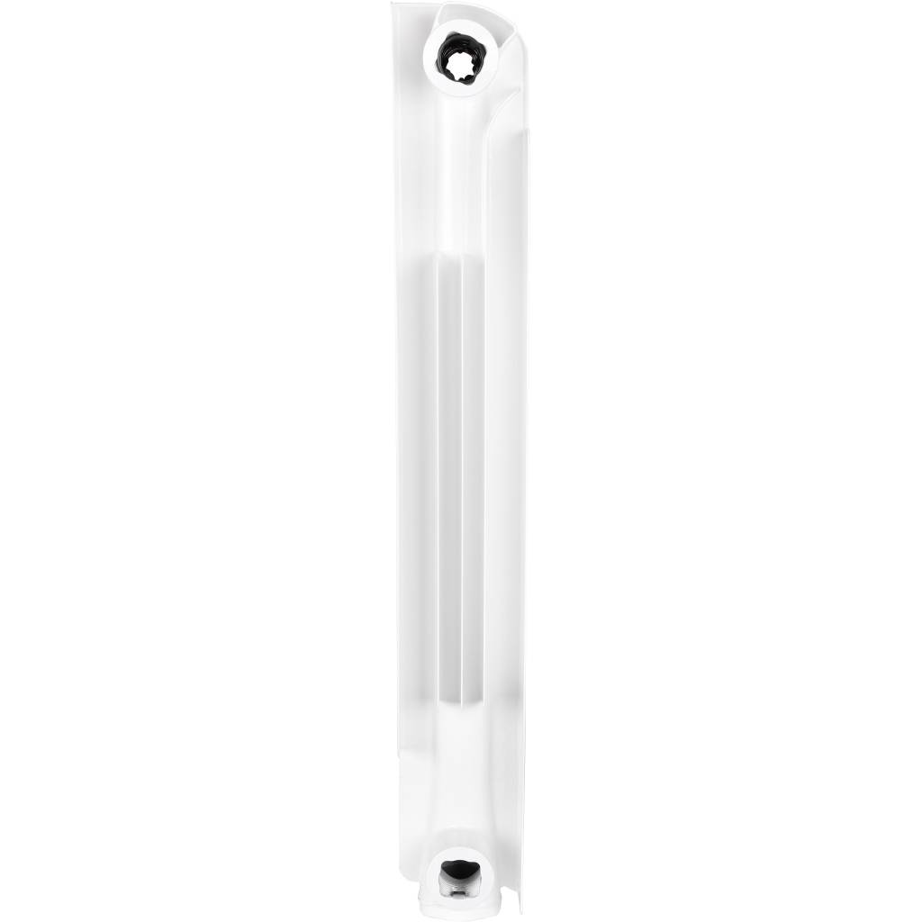 Радиатор алюминиевый STOUT Bravo 500 8 секции нижнее правое подключение (белый RAL 9010), SRA-0120-050008