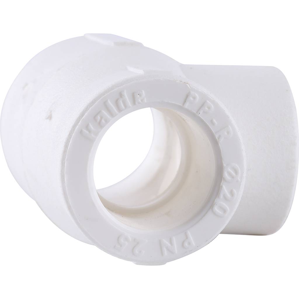 Тройник переходной Kalde 25х20х20 для полипропиленовых труб под сварку (цвет белый), 3212-tio-252020