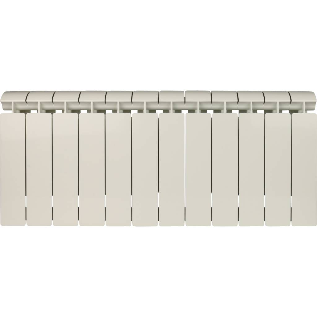 Радиатор биметаллический Global STYLE EXTRA 350 12 секций боковое подключение (белый RAL 9010), STE03501012
