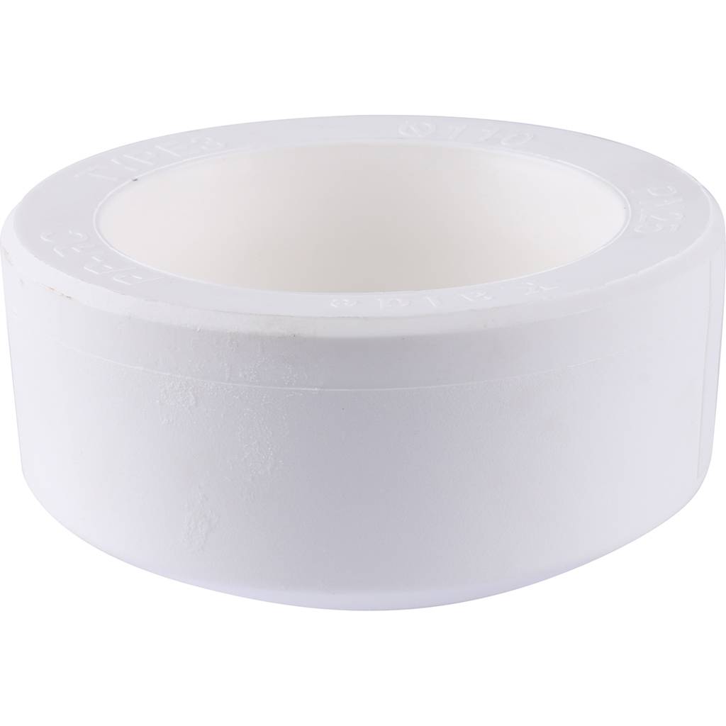 Заглушка Kalde d=110 для полипропиленовых труб под сварку (цвет белый), 3292-ste-110000
