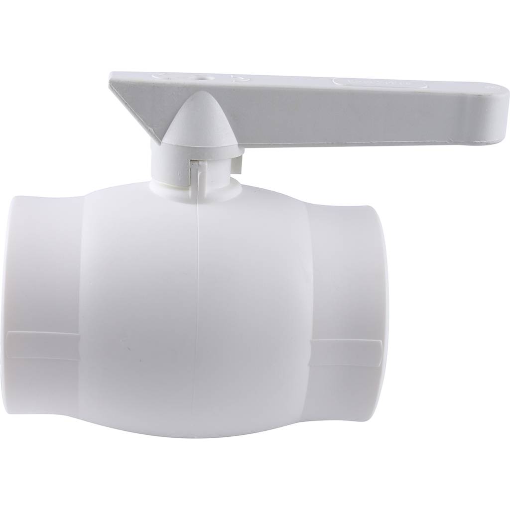 Кран шаровой Kalde d=63 для полипропиленовых труб под сварку (цвет белый), 3242-vlb-630003