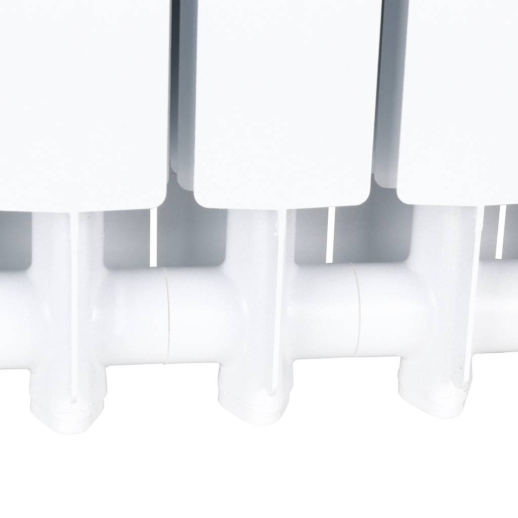 Радиатор алюминиевый Global VOX- R 500 8 секций нижнее правое подключение (белый RAL 9010), 169530