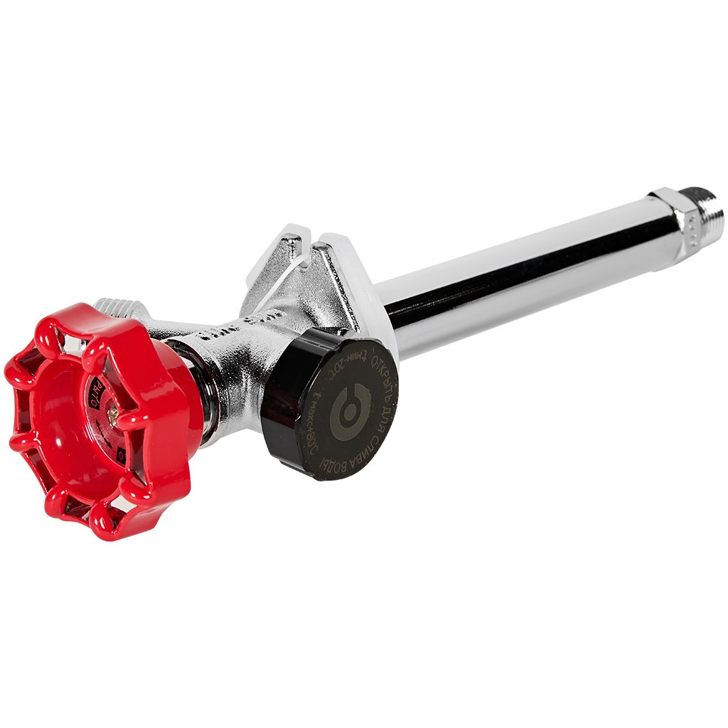 Кран незамерзающий ROMMER RVFF-0001-1520150 водоразборный с антисифоном 150 мм, 1/2 НР (выход 3/4 НР), RVFF-0001-1520150