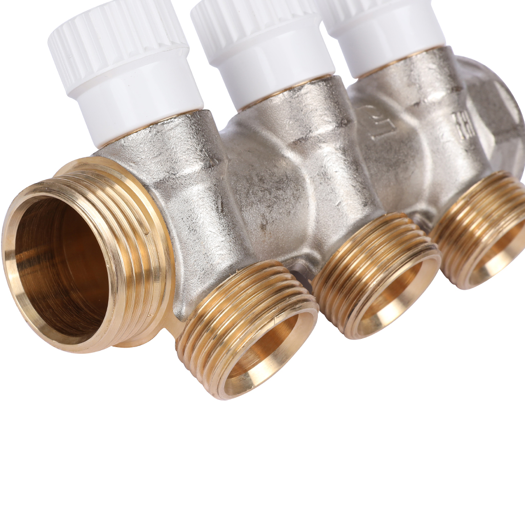 3-х ходовой коллектор LUXOR с перекрывающими кранами CP 453 (G1xG3/4 EK)