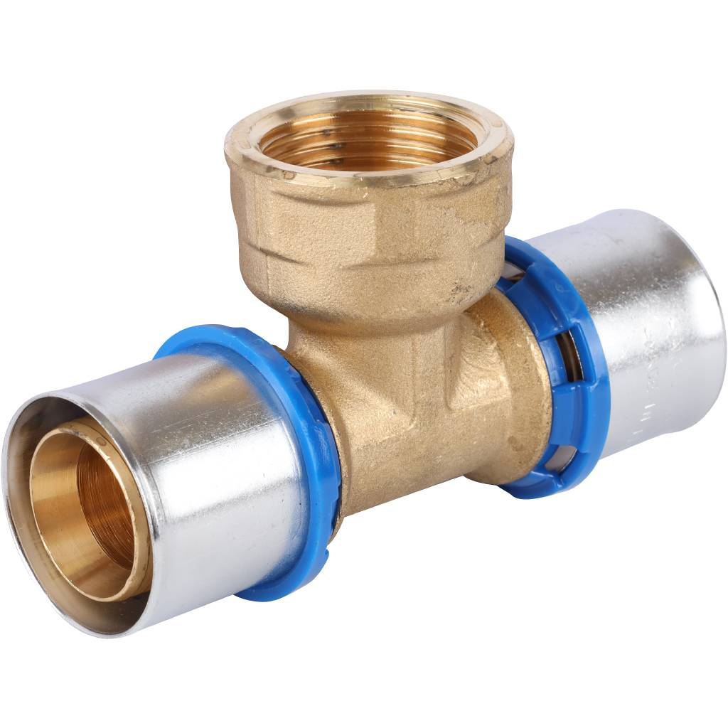 Тройник-переходник APE с внутренней резьбой 32х1 х32 для металлопластиковых труб прессовой, ARL2110404