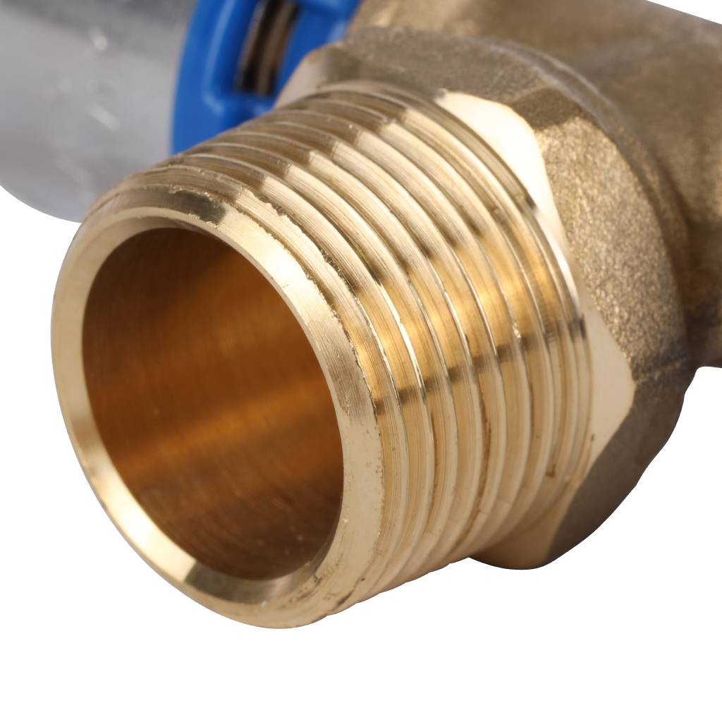 Тройник-переходник APE с наружной резьбой 26х3/4 х26 для металлопластиковых труб прессовой, ARL2004303