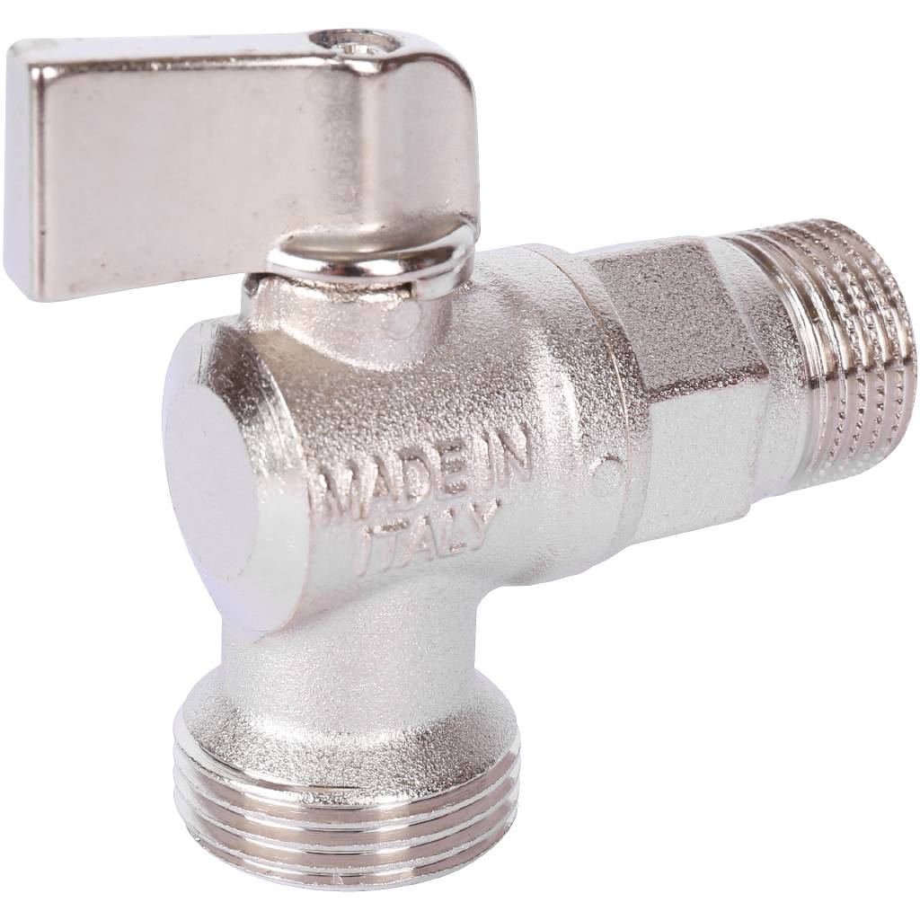 Кран шаровой STOUT угловой для бытовой техники 1/2 х 3/4, SVB-0059-001234