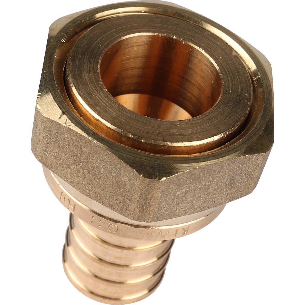 Переходник РЕХАУ RAUTITAN с накидной гайкой 25-G 1 RX+ для труб из сшитого полиэтилена аксиальный