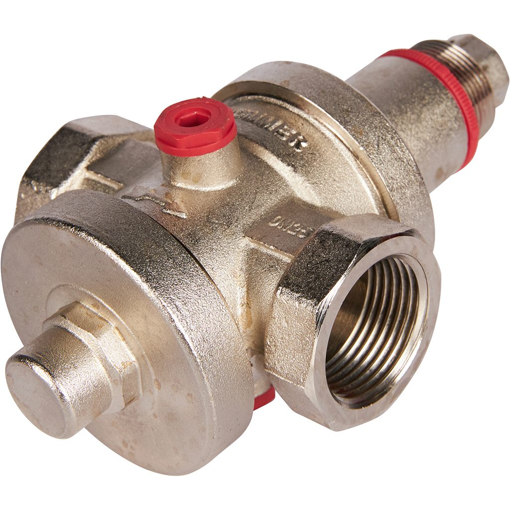 Редуктор давления ROMMER PN25 вн/вн 1  с выходом под манометр