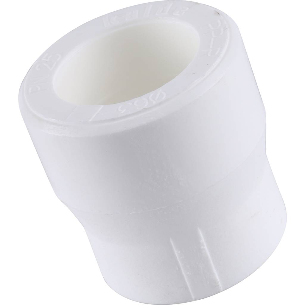 Муфта переходная Kalde 63x40 для полипропиленовых труб под сварку (цвет белый), 3212-rdc-634000