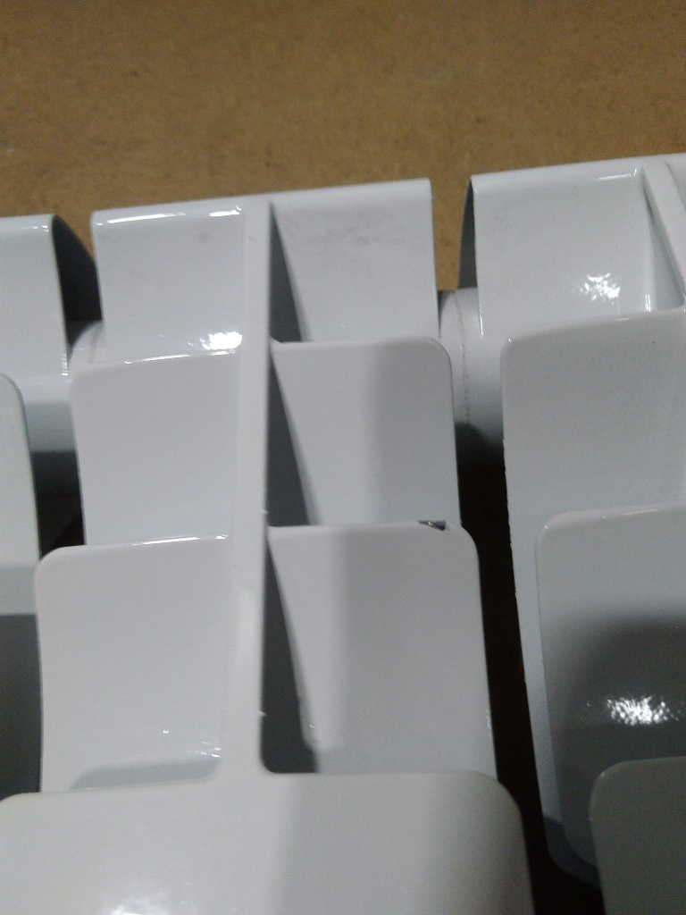 Уцененный товар (царапины,замятие): Радиатор биметаллический ROMMER Optima BM 500 6 секций боковое подключение (RAL9016), RBM-0210-050006