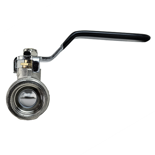 Кран шаровой ГОСТ ручка рычаг, латунь, внутренняя/внутренняя резьба 1,PN40 никель, RTP