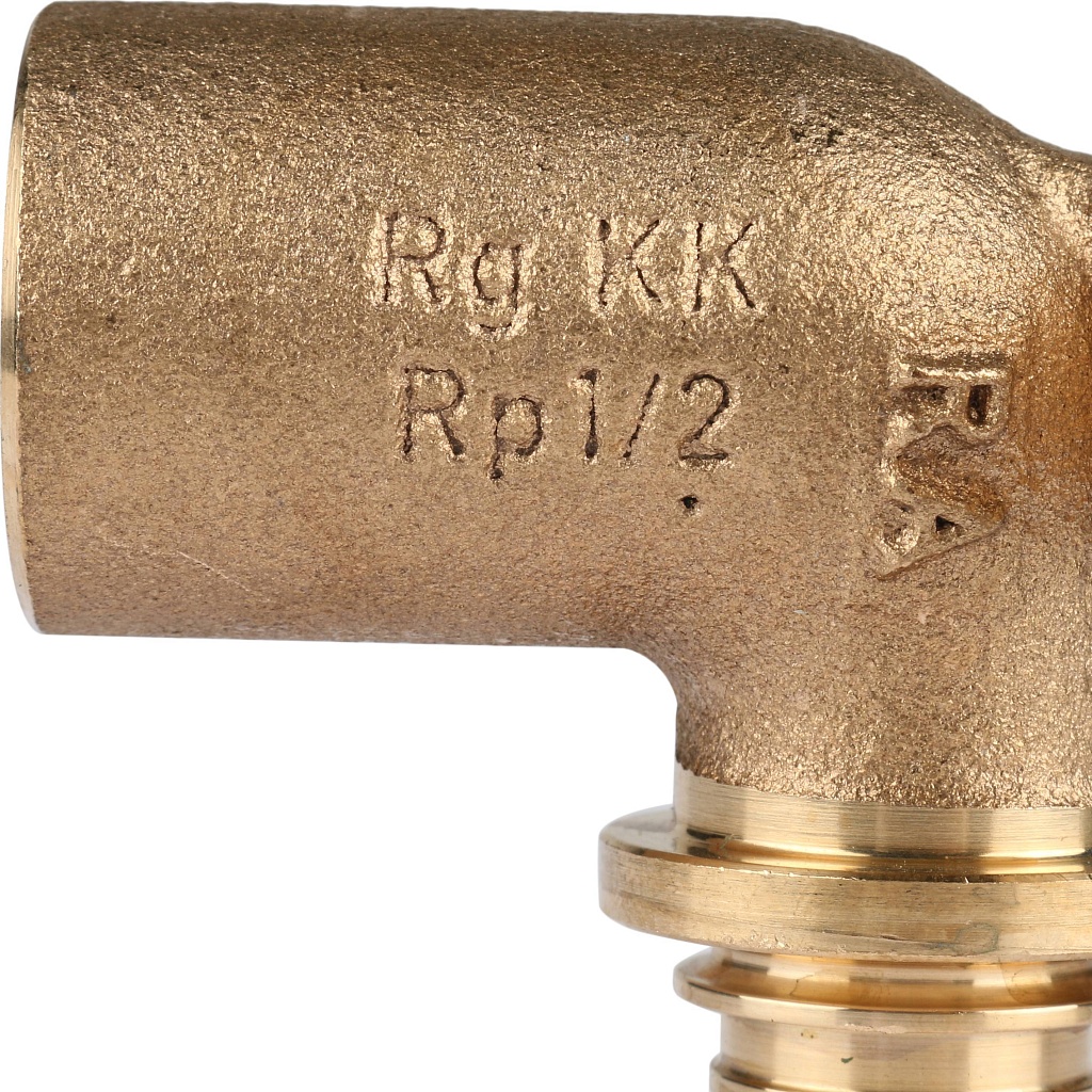 Угольник настенный РЕХАУ RAUTITAN с длинным нарезным патрубком 20-R 1/2 для PEX труб аксиальный