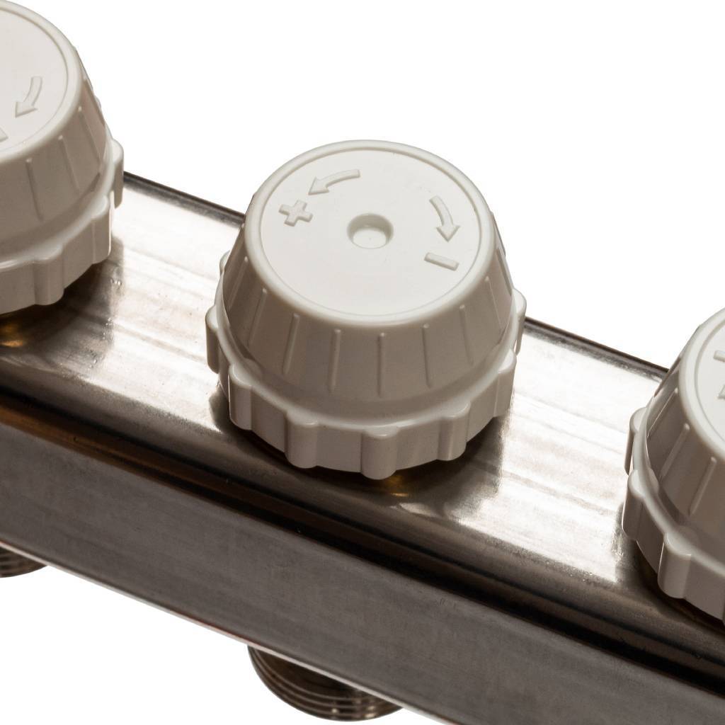 Коллектор из нержавеющей стали в сборе без расходомеров STOUT 12 выходов, SMS 0912 000012