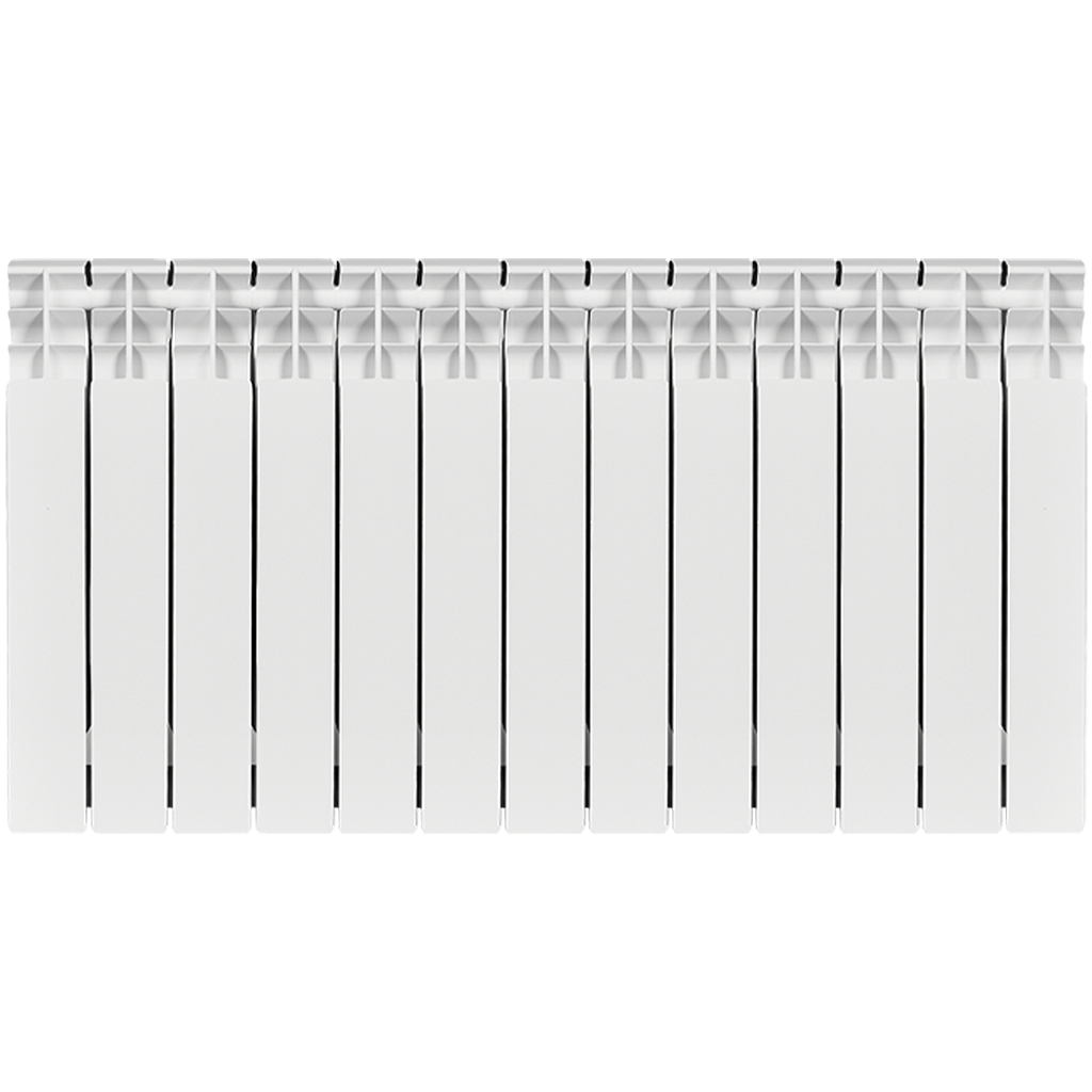 Радиатор биметаллический STOUT TITAN 500 13 секций боковое подключение (белый RAL 9016), SRB-3310-050013