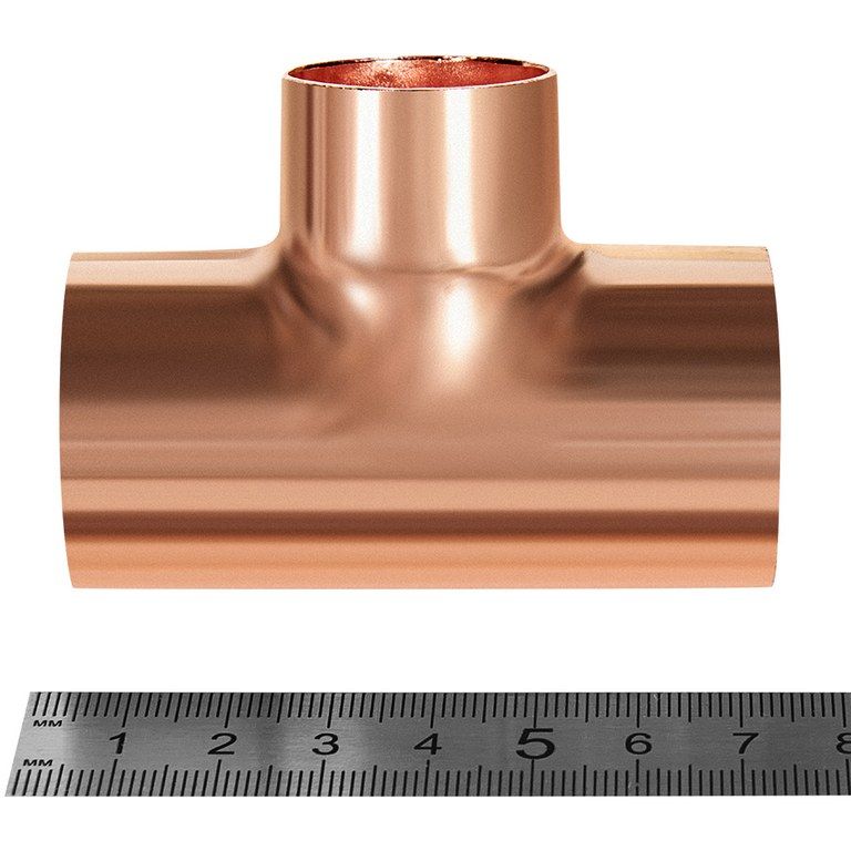 Тройник JINTIAN ВП 35x28x35 из меди под пайку JT-15130352835