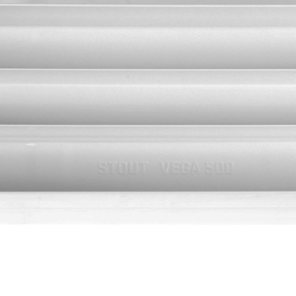 Распродажа: Радиатор биметаллический STOUT STYLE 350 12 секций боковое подключение (белый RAL 9010), SRB-0110-035012