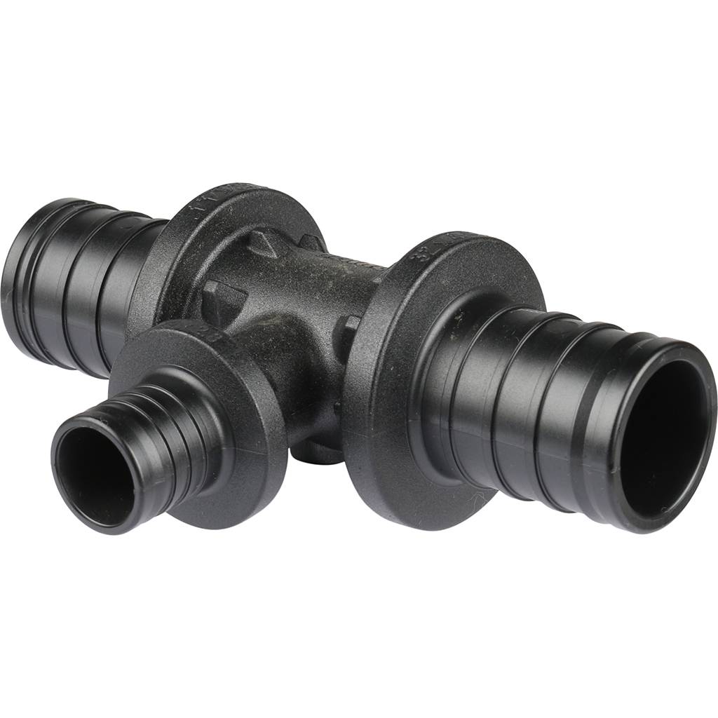Тройник с уменьшенным боковым проходом РЕХАУ RAUTITAN 32-20-32 PX для труб из сшитого полиэтилена аксиальный, 11600651001