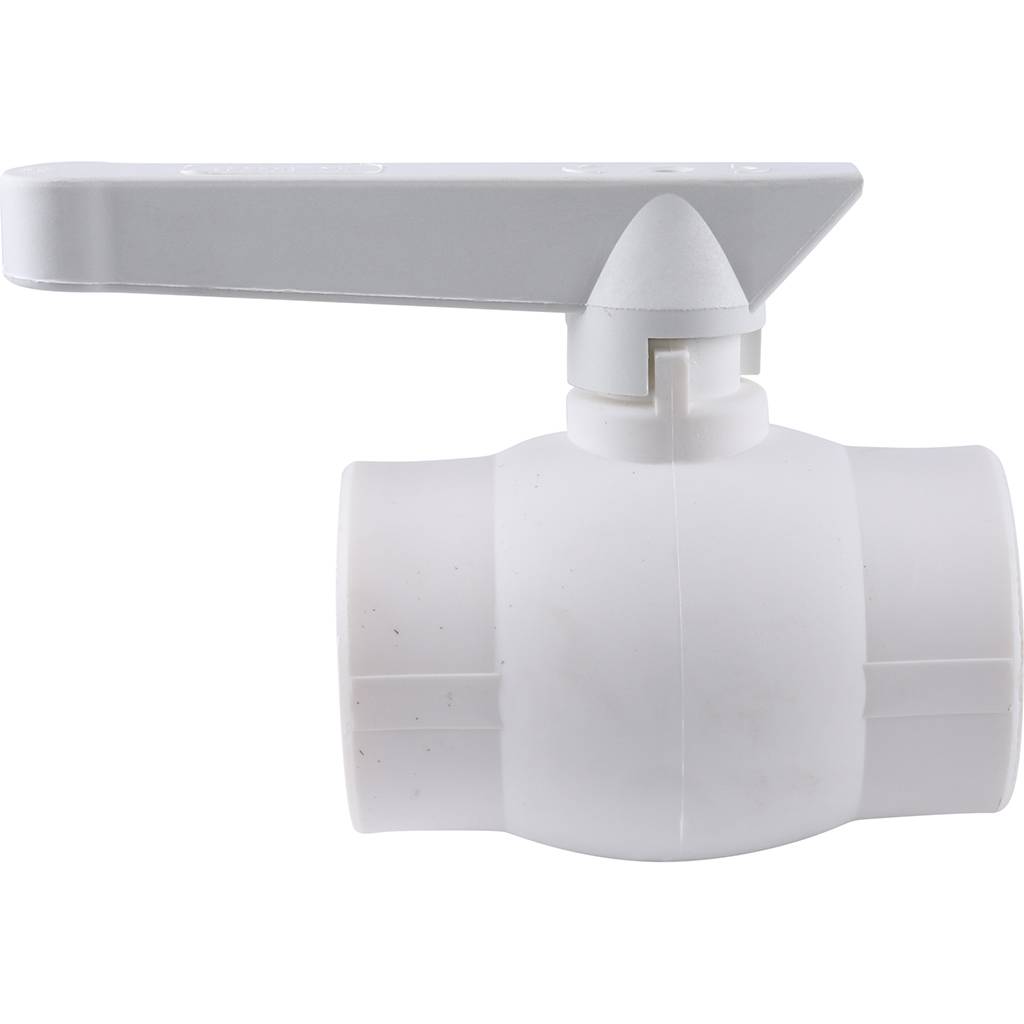 Кран шаровой Kalde d=50 для полипропиленовых труб под сварку (цвет белый)