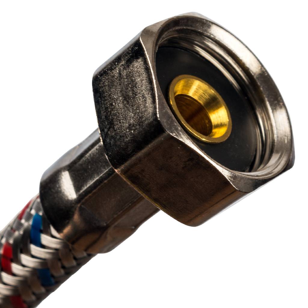 Гибкая подводка для воды STOUT ВР 1/2 х ВР 1/2, длина 800 мм, SHF-0118-081515