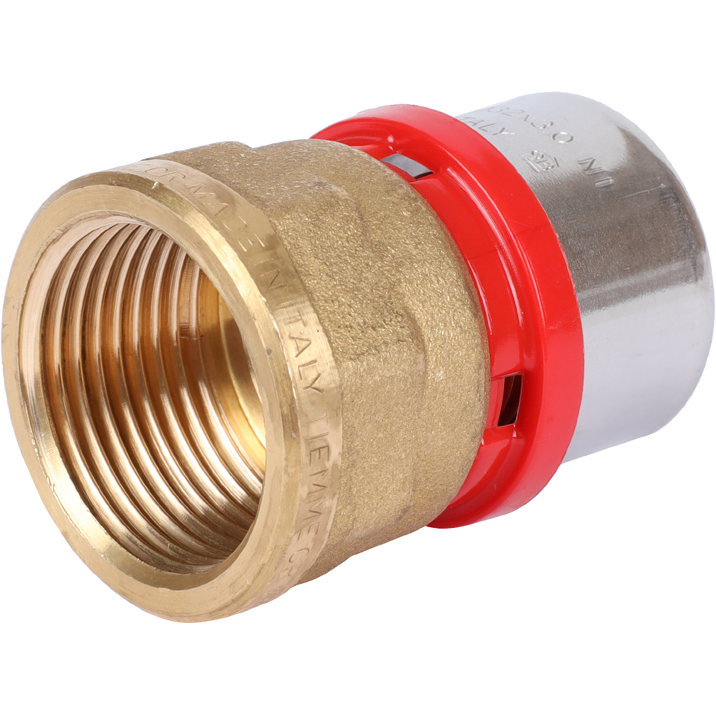 Муфта TIEMME с внутренней резьбой 32x1 для металлопластиковых труб прессовой, 1650050