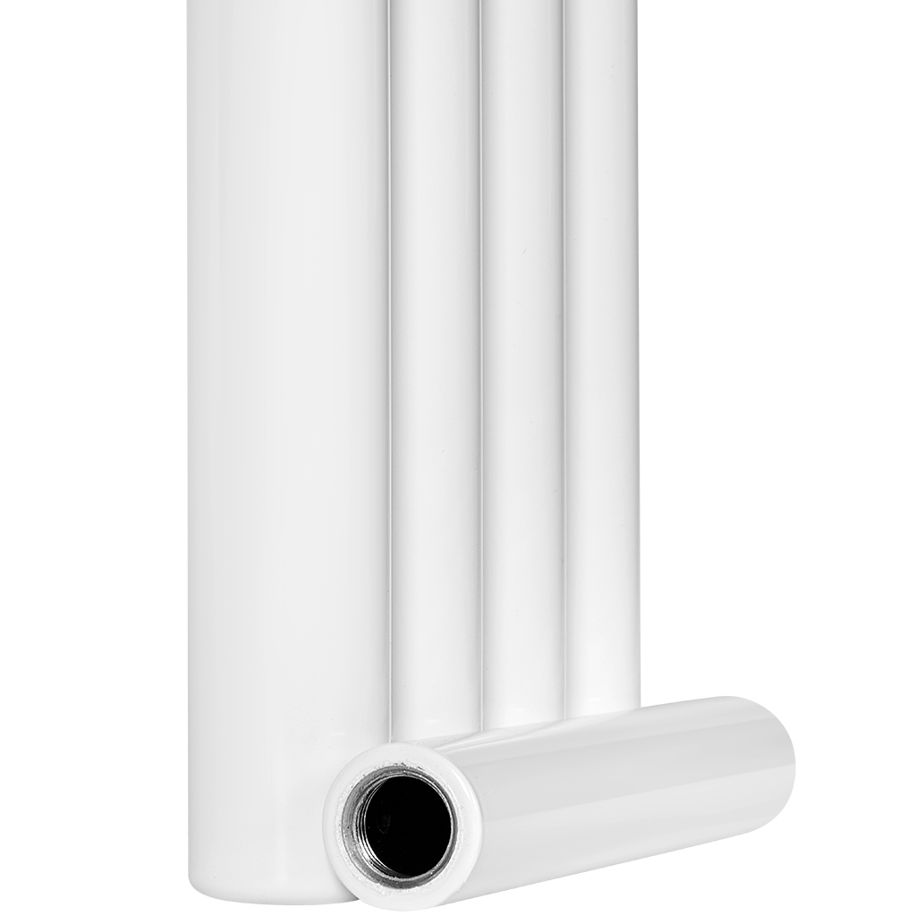 Стальной трубчатый радиатор STOUT TUBE ROUND 4 секции боковое подключение R40 1-1750-4, STR40117504