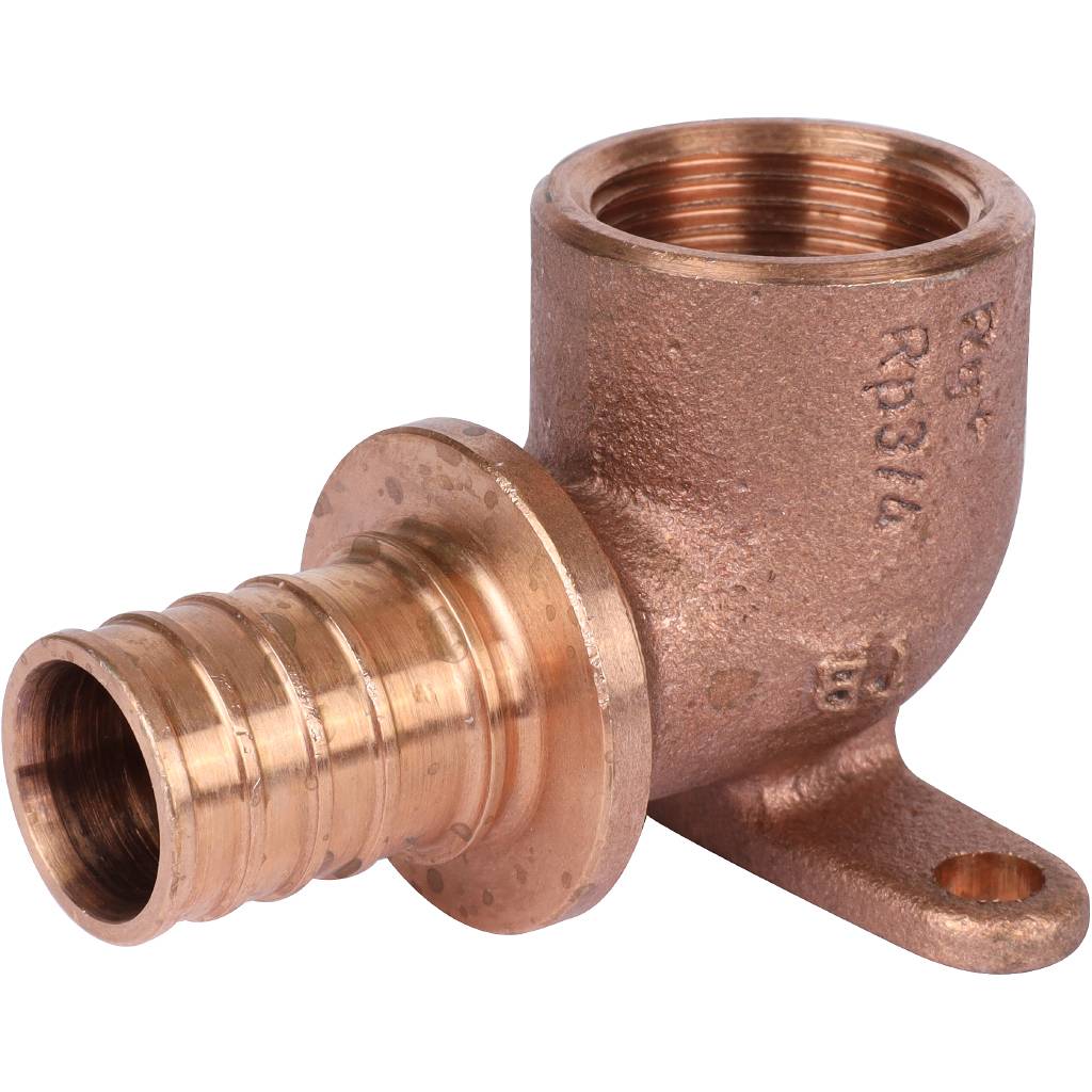 Угольник настенный РЕХАУ RAUTITAN с внутр. резьбой 25-Rp 3/4 RX+ для труб из сшитого полиэтилена аксиальный, 14563611001