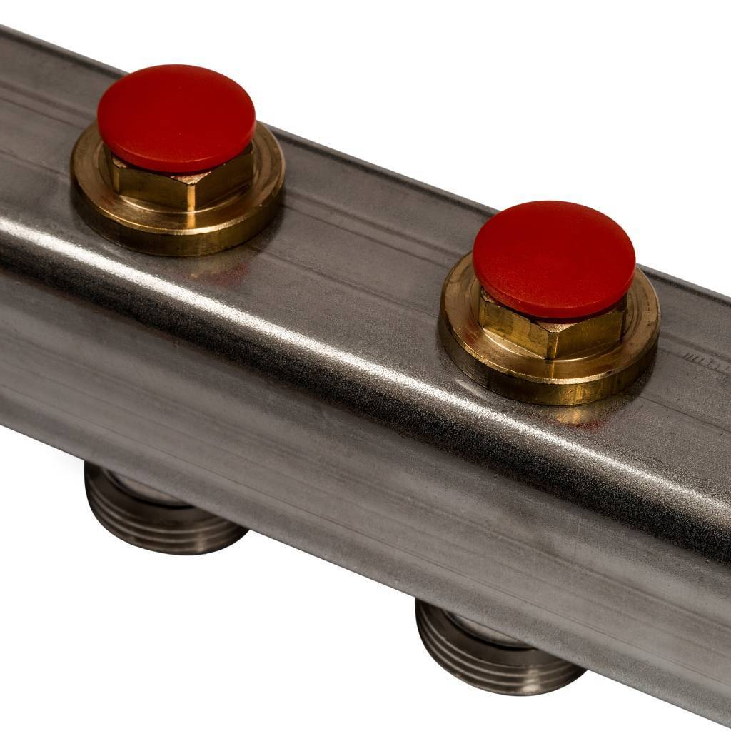 Коллектор из нержавеющей стали без расходомеров STOUT 7 выходов, SMS 0922 000007