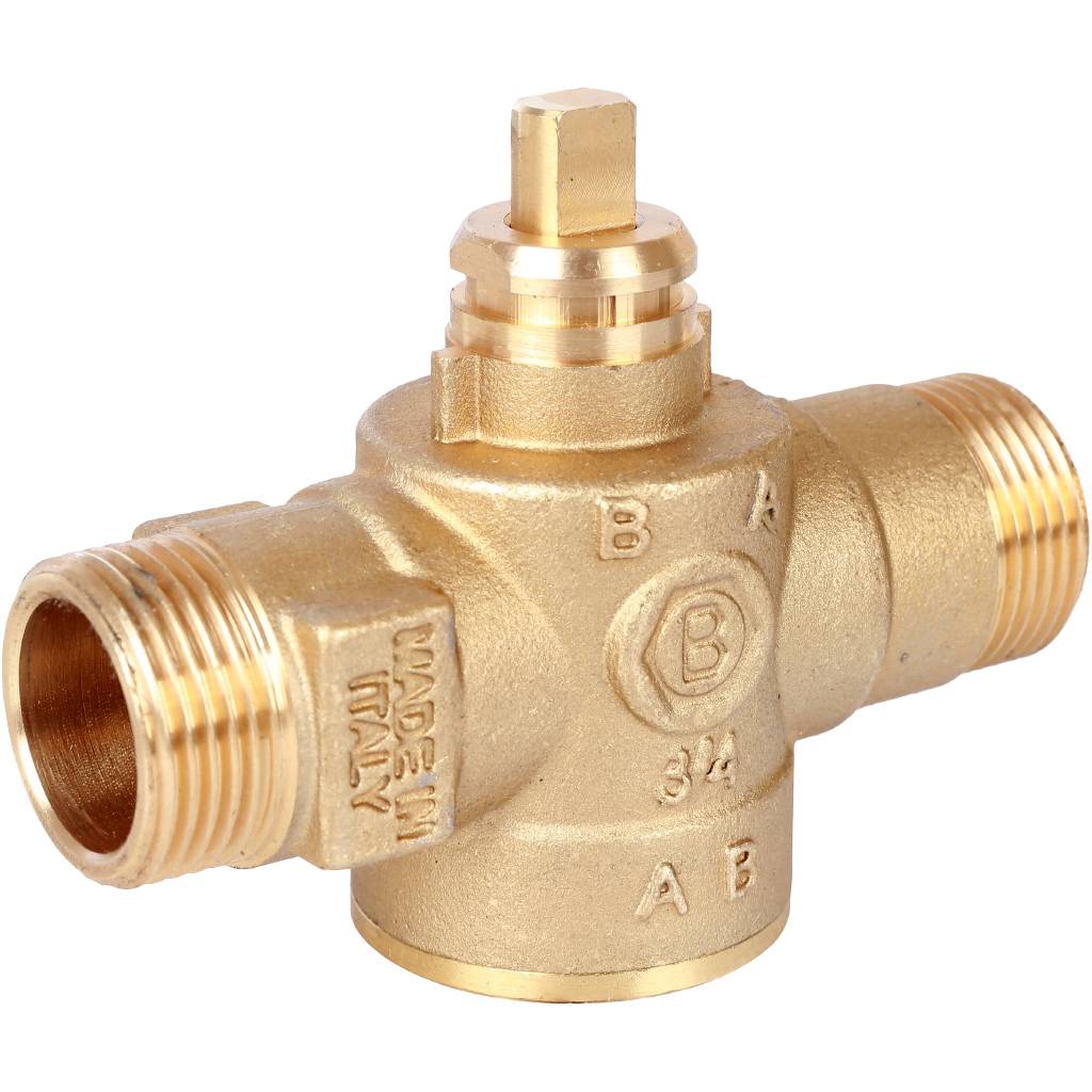 2-Ходовой зональный клапан, сервопривод 230V STOUT с 3-х жильным кабелем 1м., НР 3/4, SVM-0070-200020