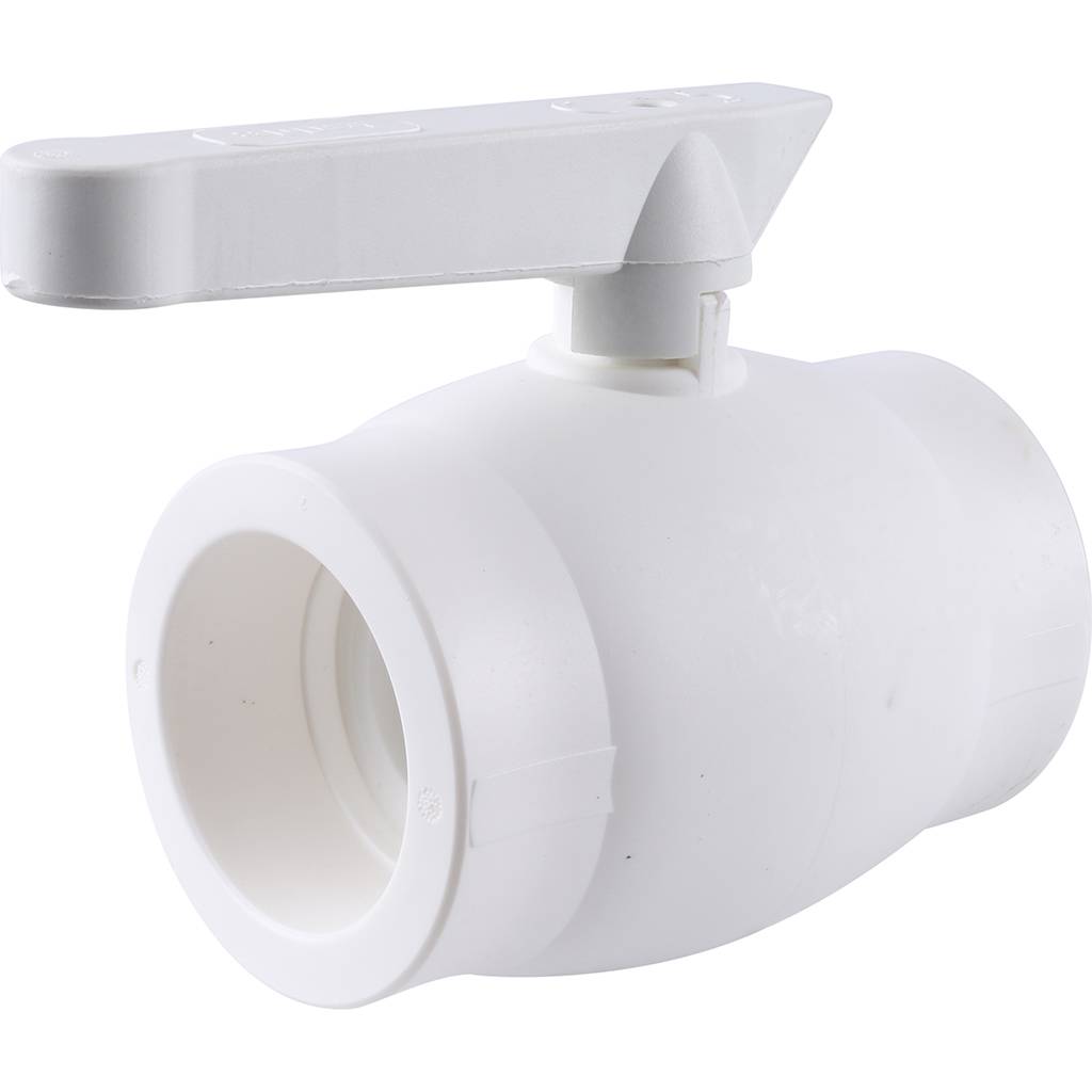 Кран шаровой Kalde d=63 для полипропиленовых труб под сварку (цвет белый), 3242-vlb-630003