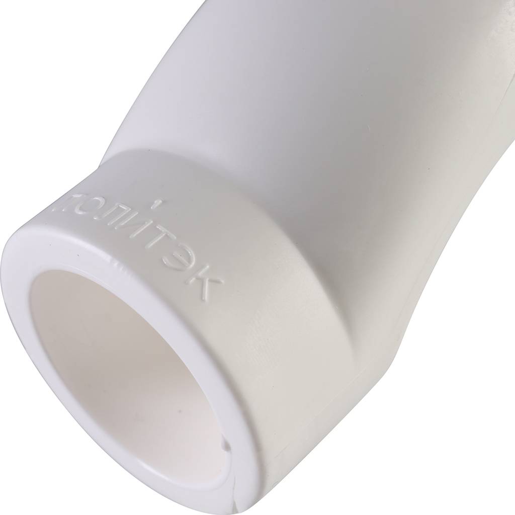 Обводное колено Политэк d=32 для полипропиленовых труб под сварку (цвет белый), 9000010032