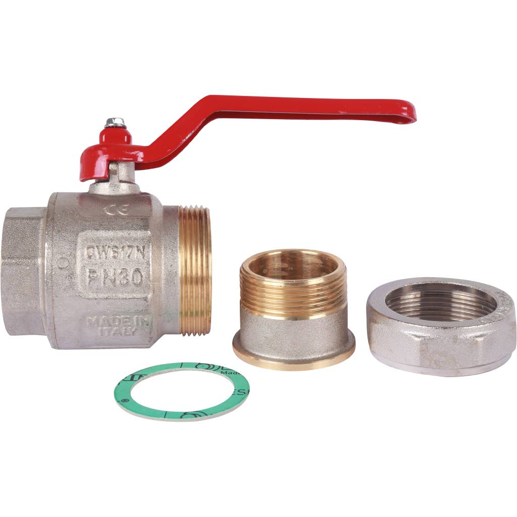 Кран шаровой Itap полнопроходной IDEAL 098 (ручка, американка, 1 1/2)