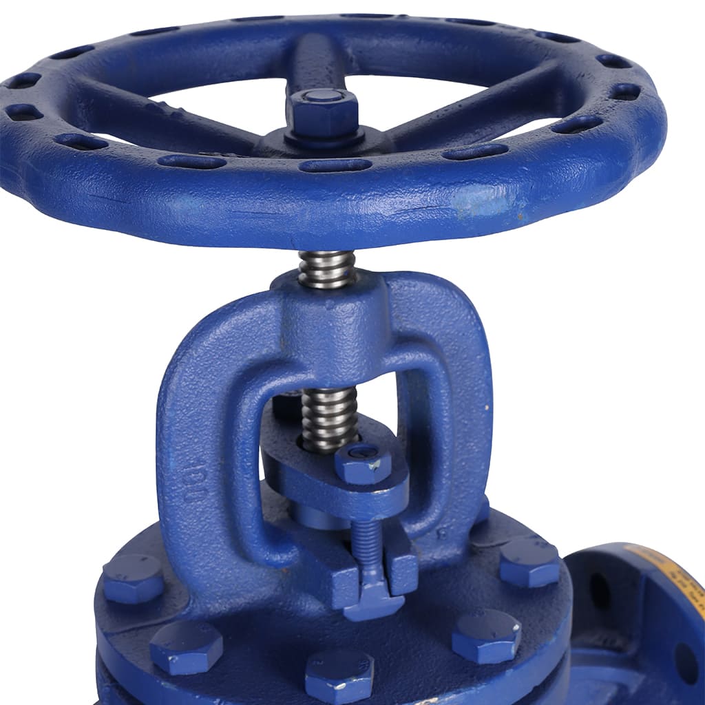 Клапан запорный ZETKAMA 215A Ду100 Ру16 фланцевый из чугуна, 215A100C01