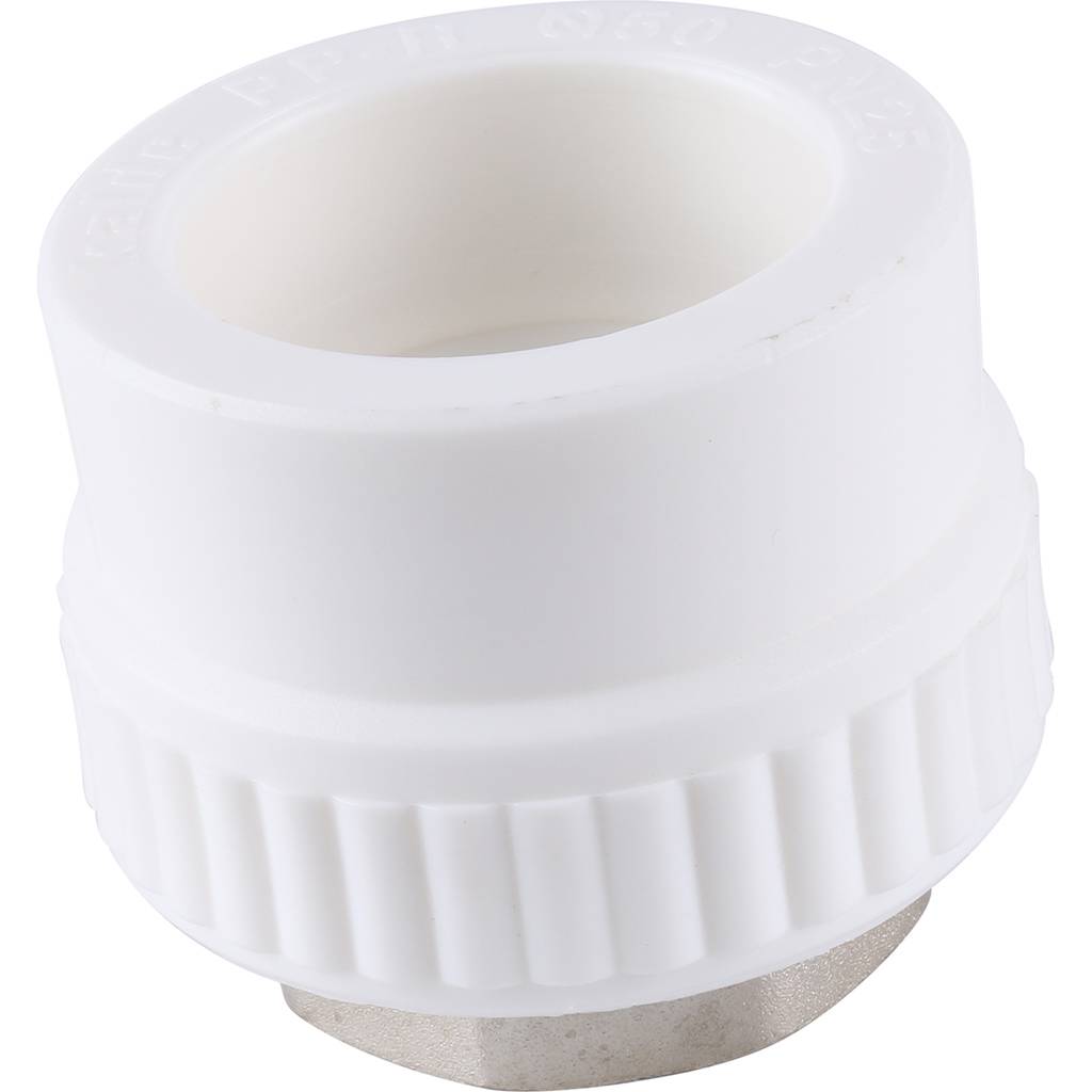 Муфта комбинированная Kalde под шестигранник (внутр. резьба, 50x1 1/2 ) для полипропиленовых труб под сварку, 3222-nfo-501b06