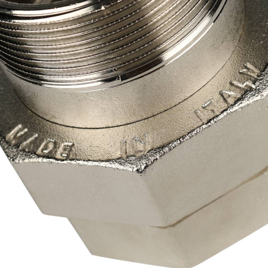 Разъемное соединение STOUT американка ВН никелированное, уплотнение под гайкой 2 o-ring кольцо, SFT-0041-000002