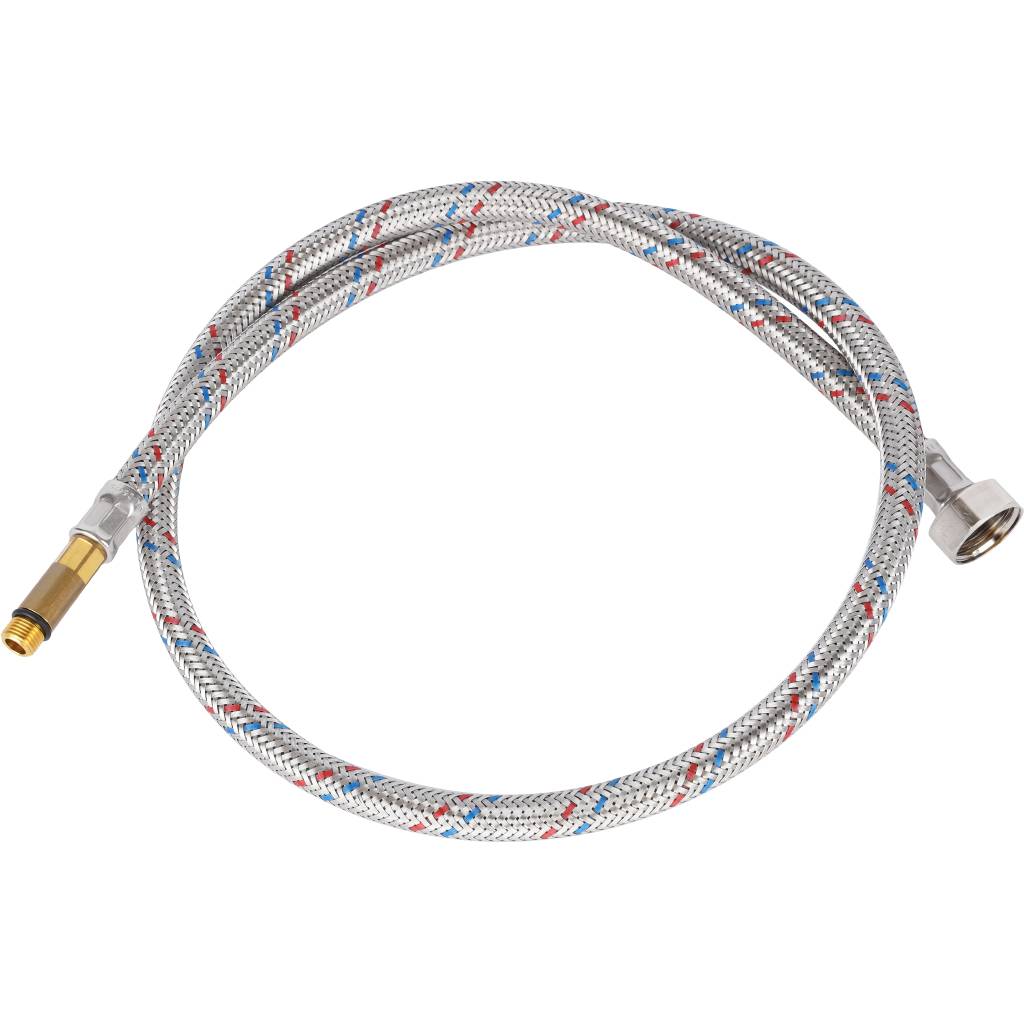 Гибкая подводка для воды STOUT M 10 (35мм) х ВР 1/2, длина 1000 мм, SHF-0049-351015