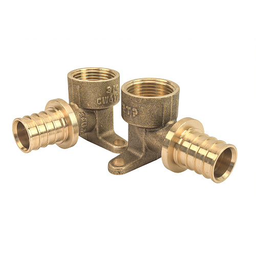 Водорозетка аксиальная, латунь, внутренняя резьба,25х3/4, желтый, RTP