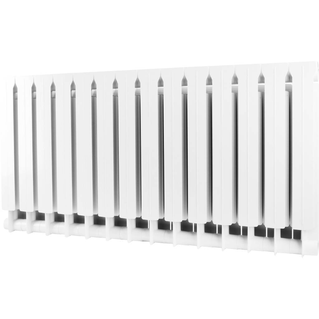 Радиатор биметаллический Global STYLE EXTRA 500 14 секций боковое подключение (белый RAL 9010), STE05001014