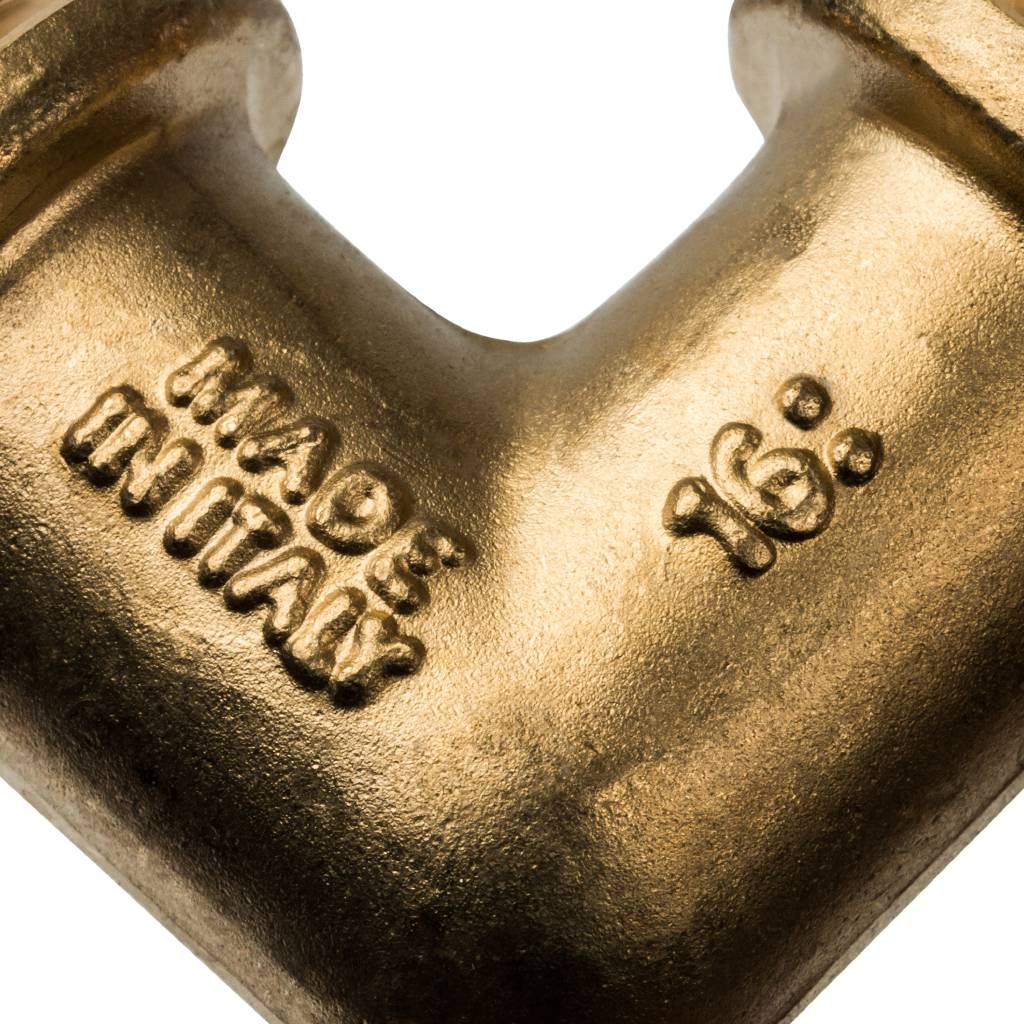 Угольник STOUT 90° 20 для труб из сшитого полиэтилена аксиальный, SFA-0007-000020