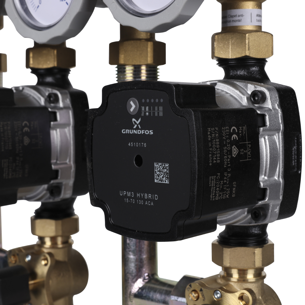 Насосно-смесительный модуль Meibes Kombimix 2MK с насосом Grundfos UPM3 70 (без сервоприводов), M26101.3OSRU