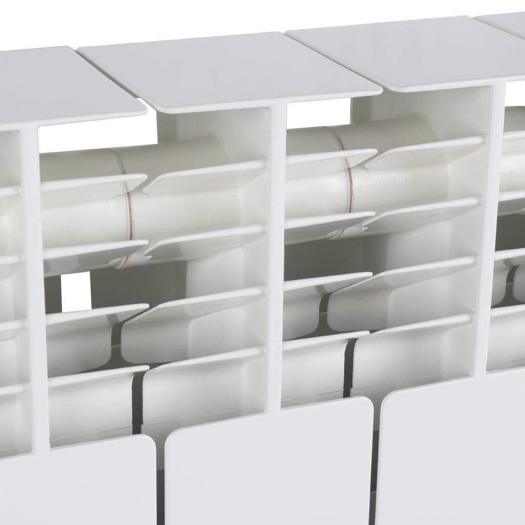 Радиатор алюминиевый Global GL- 350 10 секций боковое подключение (белый RAL 9010), 68530