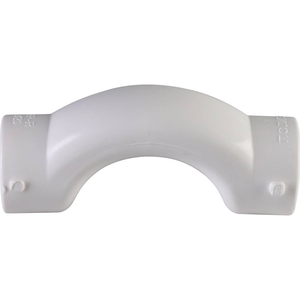 Обводное колено Политэк d=20 для полипропиленовых труб под сварку (цвет белый), 9000010020