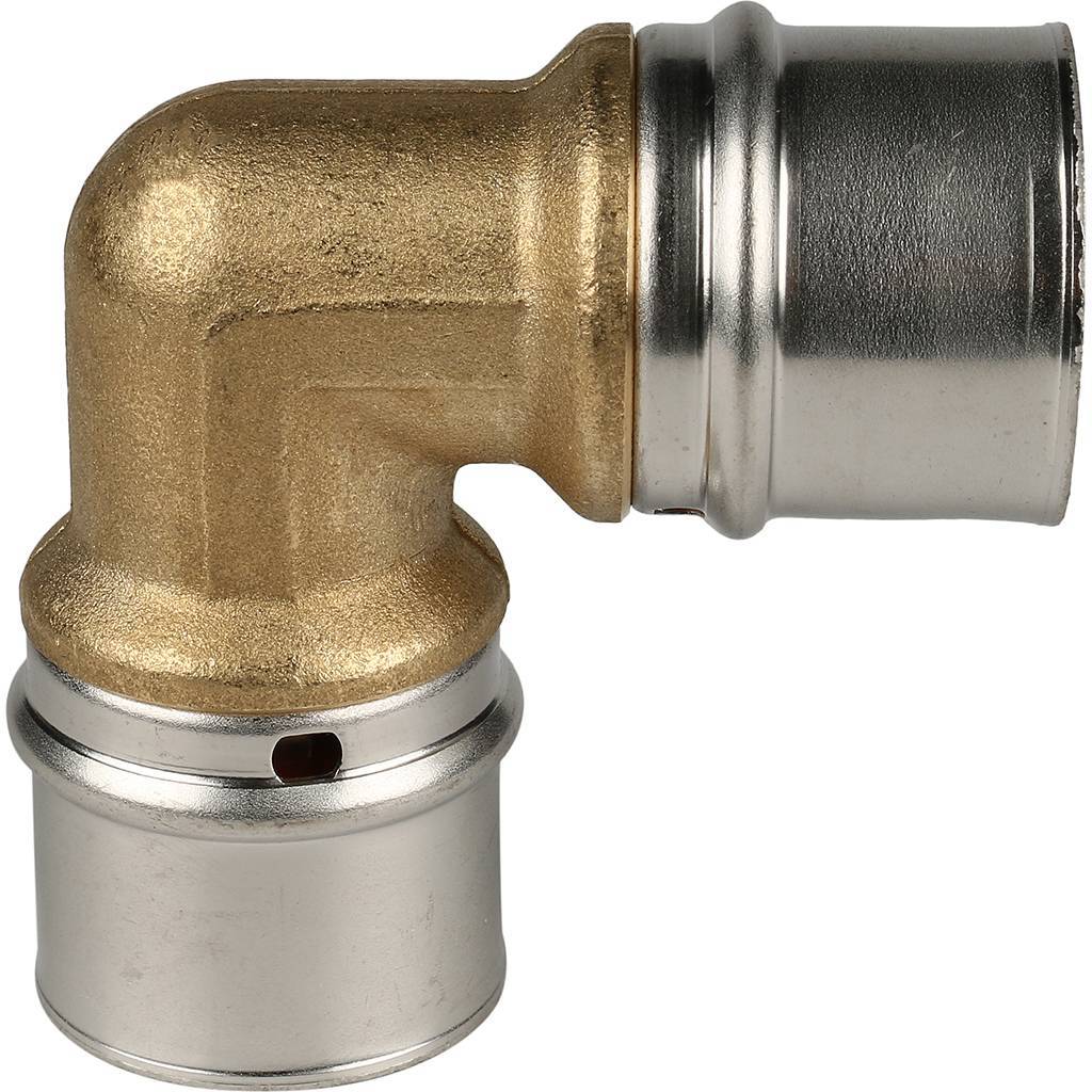 Угольник STOUT  90° 32х32 для металлопластиковых труб прессовой, SFP-0009-003232