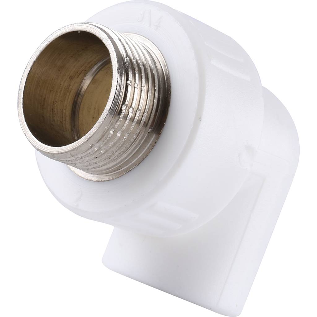 Угольник Kalde с наружной резьбой 20x3/4 для полипропиленовых труб, 3222-emo-200c00