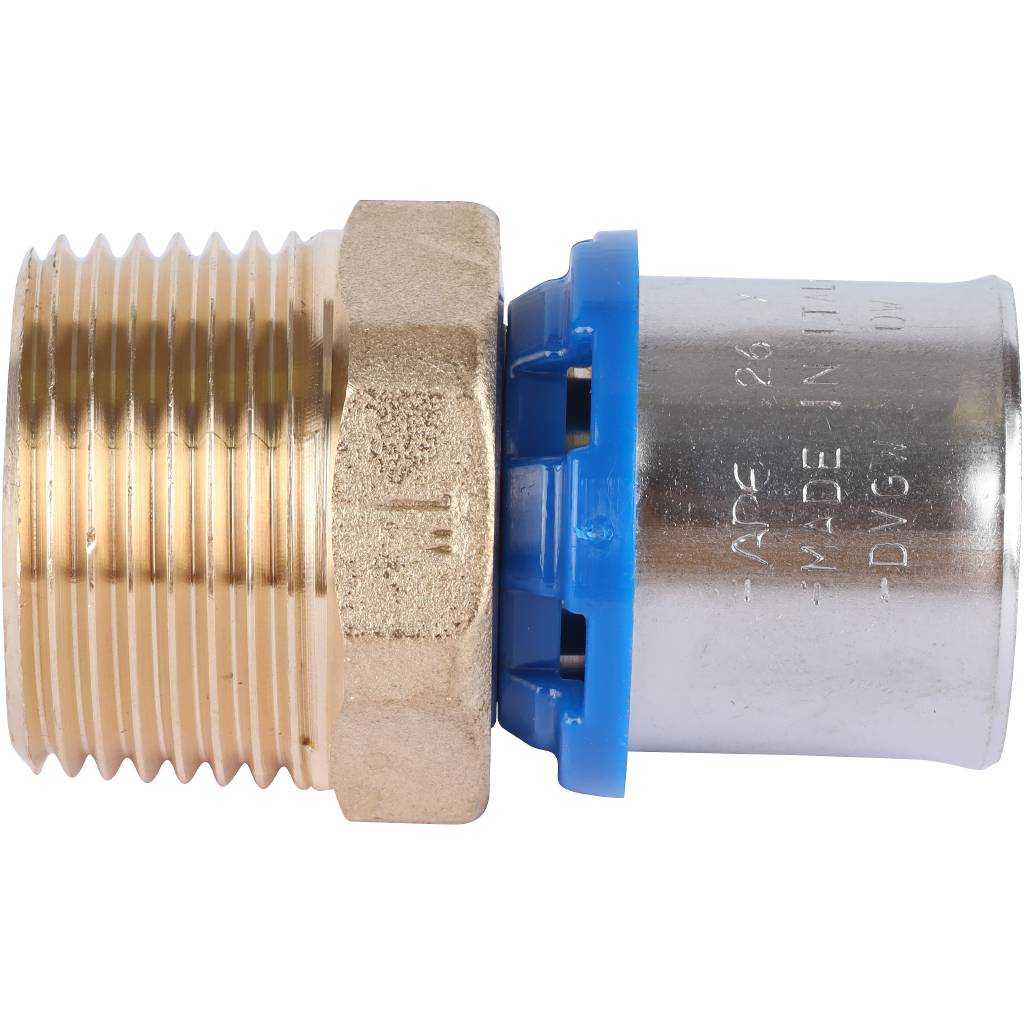 Переходник APE с наружной резьбой 1 х26 для металлопластиковых труб прессовой, ARL1010300