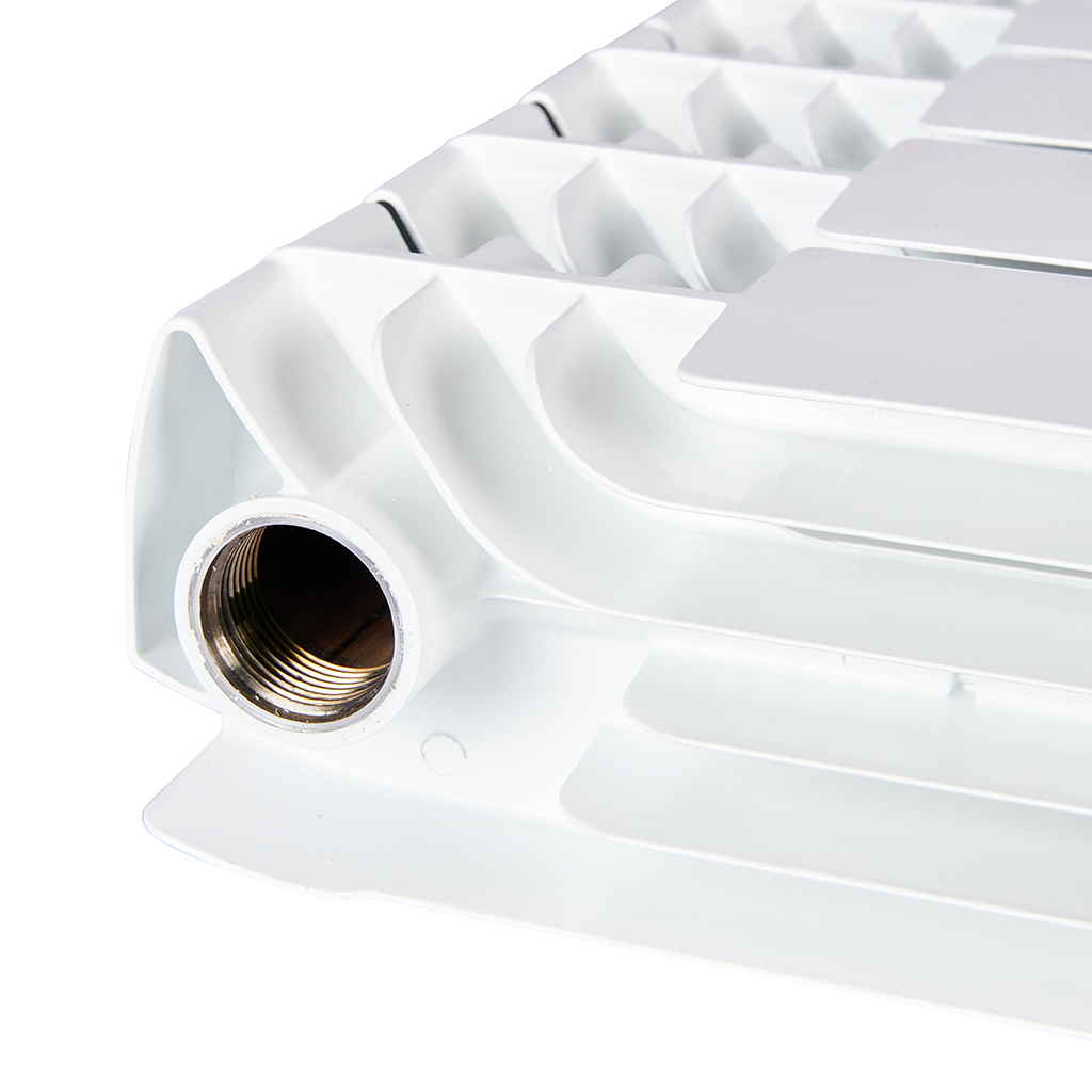 Радиатор биметаллический STOUT TITAN 200 8 секций боковое подключение (белый RAL 9016), SRB-3310-020008