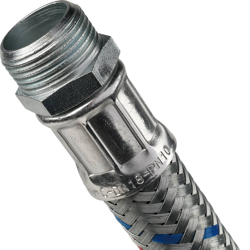 Гибкая подводка для воды STOUT НР 3/4 х ВР 3/4, длина 800 мм, SHF-0208-182020