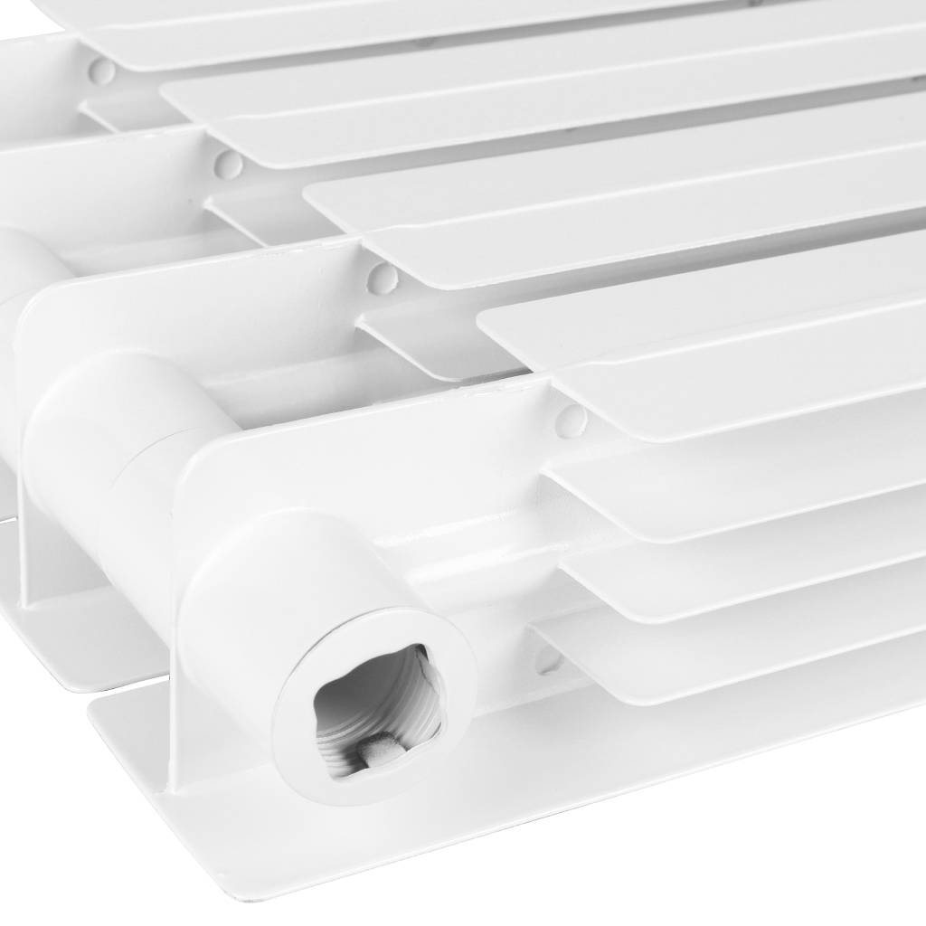 Радиатор биметаллический STOUT STYLE 500 4 секции боковое подключение (белый RAL 9010)