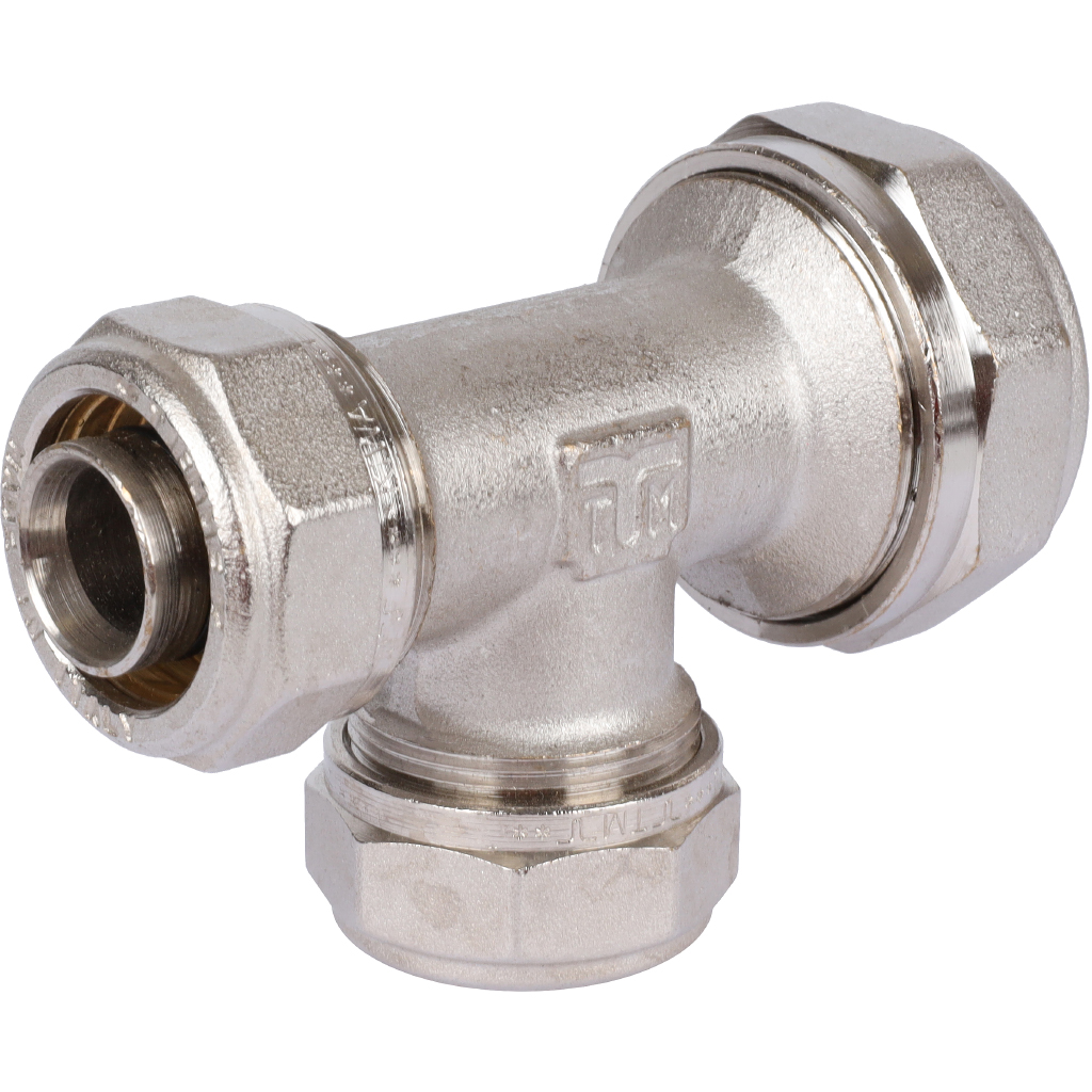 Тройник переходной TIEMME (32.3х26.3х26.3) для металлопластиковых труб винтовой, 1600095