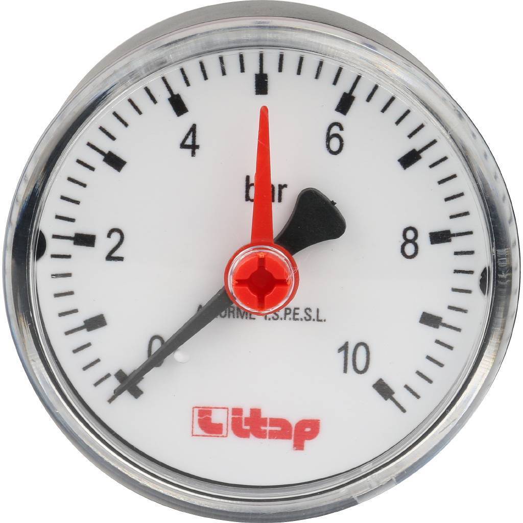 Манометр ITAP осевое подключение 483 1/4